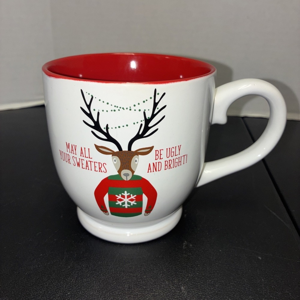 Sheffield Home Christmas Mug Heavy Ceramic May All Your Sweaters Be Ugly